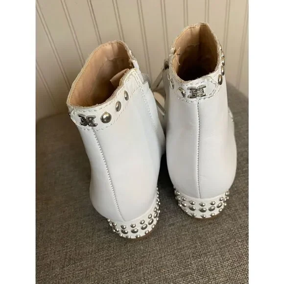 Sam Edelman White Boots “Studded” Lorin Boot 9.5 - Picture 5 of 7